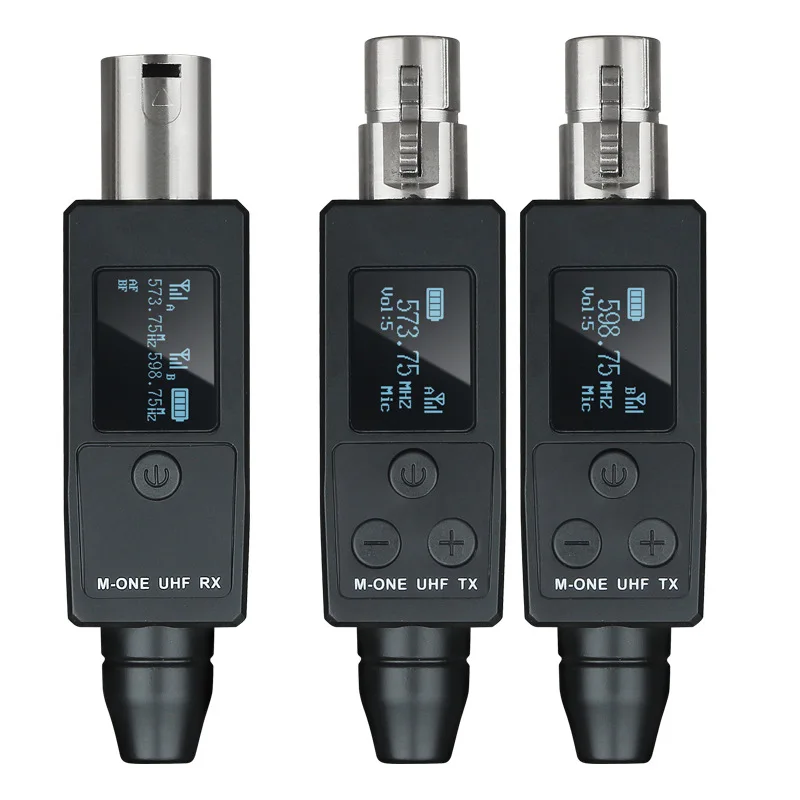Microphone Wireless Connection System Professional Wired to Wireless Microphone Transmitter Receiver One to Two