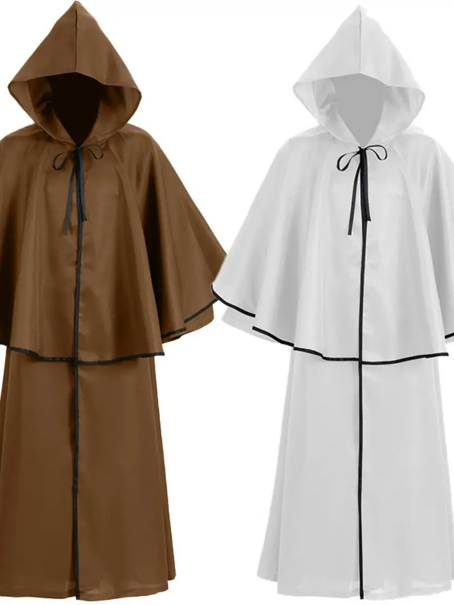 ชุดคอสเพลย์เทพแห่งความตายแบบมีฮู้ดพร้อมผ้าคลุม  ชุดการแสดงบนเวทีสไตล์ชาติพันธุ์สำหรับผู้หญิง  ชุดใหม่สำหรับเทศกาลฮาโลวีน