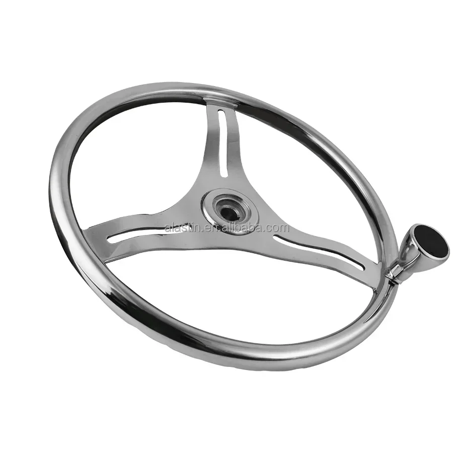 

Stainless Steel Hardware Steering Wheel Mirror Polished For Boat Yacht