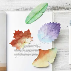 Plant Leaf Sticky Note Memo Pads Notebook Post Ginkgo Decoration Sticker Stationery Office School Supply Notepad Ellen Brook