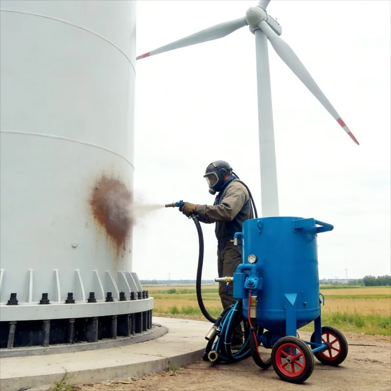 Customized Sand Blasting Machine Handheld Air Sandblaster Gun Rust Remover Paint Stripper Lightweight for Metal Work