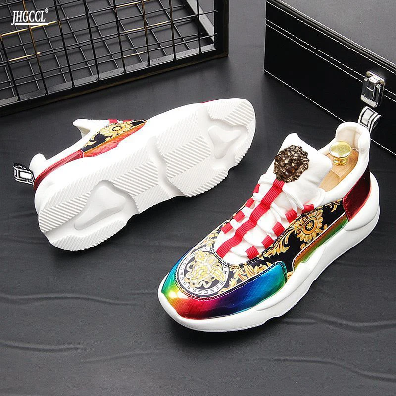 NEUE männer Casual Schuhe männer gedruckt trend casual schuhe sommer atmungsaktive turnschuhe tragen-beständig elastische schuhe A5