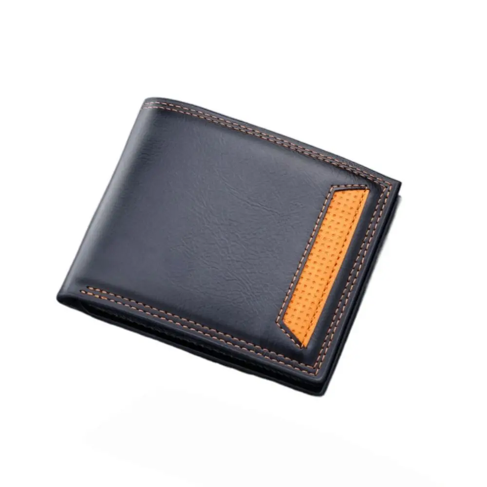Portable Waterproof Men's Short Wallet Thin Multi-position 2 Fold Purse Contracted Soft Male Coin Pocket Travel
