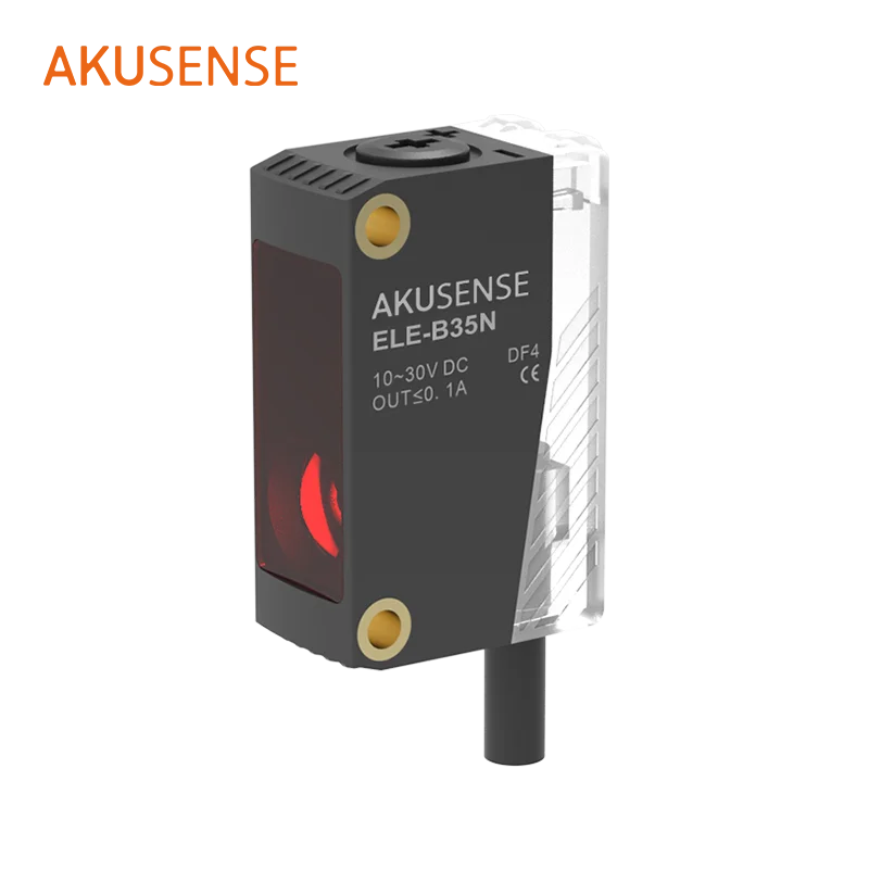 Akusense New Arrival High-Performance Photoelectric Sensor 2m/4-core Cable 4mm Diameter ELE-B35P 2m/4-core Cable 4mm Diameter