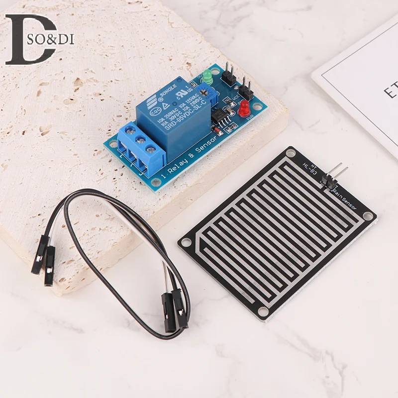 Snow Raindrops Detection Sensor Module Rain Weather Module Humidity For Arduino Relay Control Module Rain Water Sensor Module