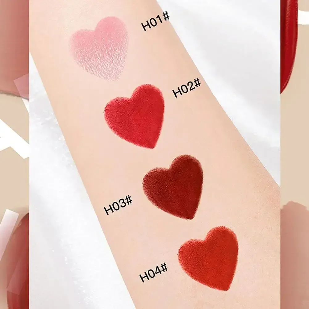 クリエイティブファッションチェーンバッグ彫刻口紅ギフトマットきらめくベルベット口紅セット 4 個メイクアップ長期的な