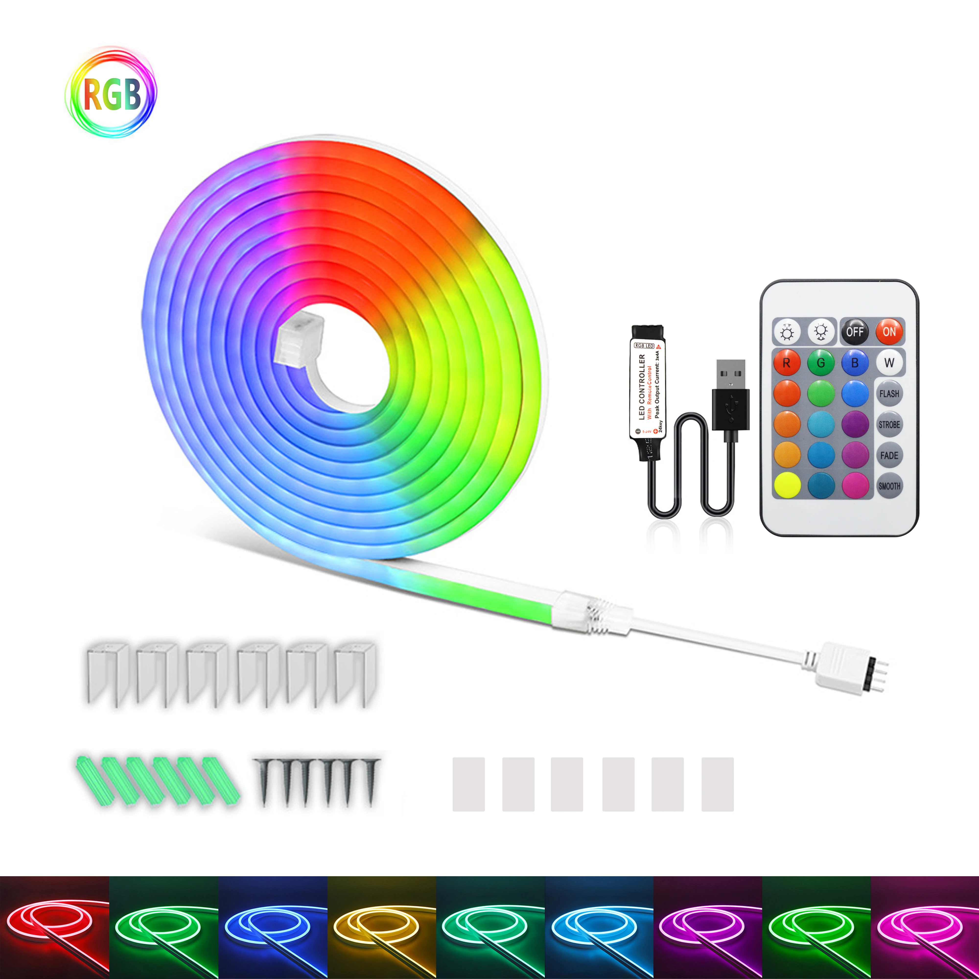 1 Rgb Led Flexible Neon Light  - đánh giá và giá Gaming Accessories Led