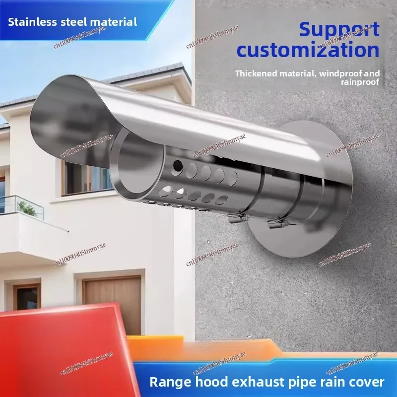 Stainless Steel Gas Water Heater, Exhaust Pipe, Rain Cover, External Wall Out of Trend, Wall-hung Furnace, Hood, Rain Cover