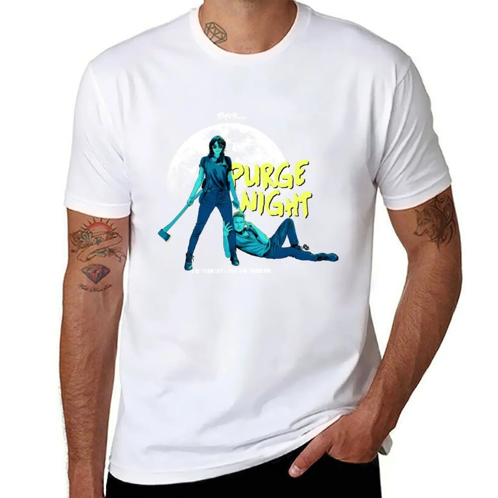 

TOFOP - Purge Night T-Shirt cotton tshirt 100% anime t shirts for man T-Shirt