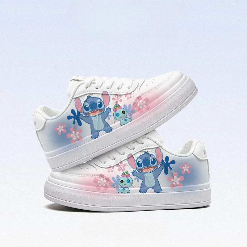 New Disney girls Stitch princess cute Casual shoes non-slip soft bottom sports shoes for girl gift