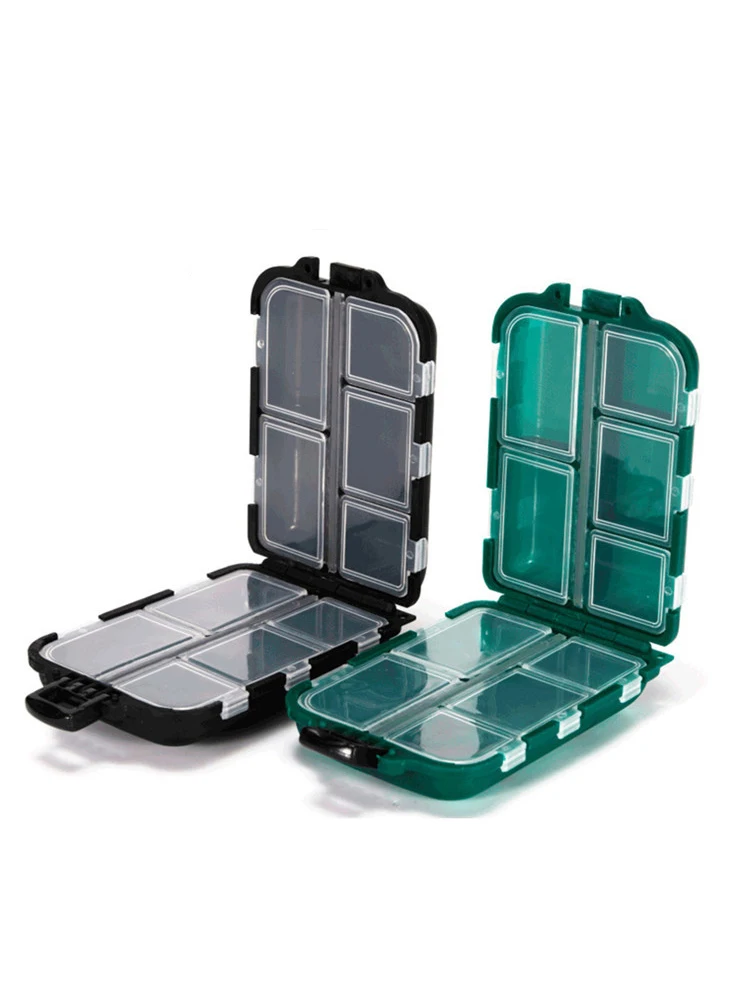 10 grilles porte-médicaments de voyage boîte à pilules hebdomadaire boîte à pilules 7 jours pliable tablette mallette de rangement conteneur distributeur organisateur outils