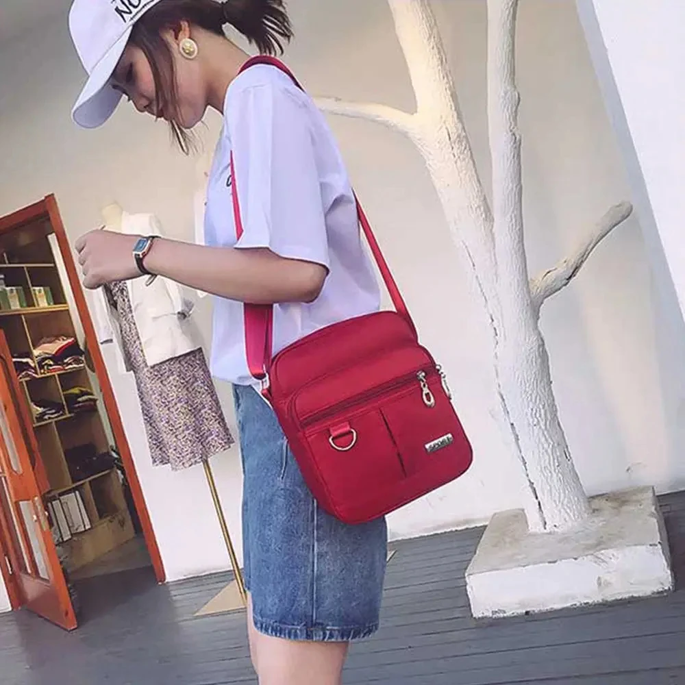 Männer Tasche Koreanische Version Casual Große Kapazität Multi Schicht Wasserdicht Eine Schulter Schräge Straddle Tasche Männer Und Frauen Busine – Detail 9