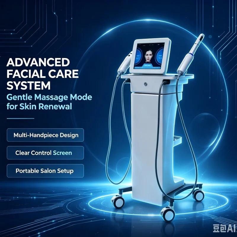 2-in-1 Professional multifunctional skincare equipment, gentle facial massage device, used for skin nourishment and renewal