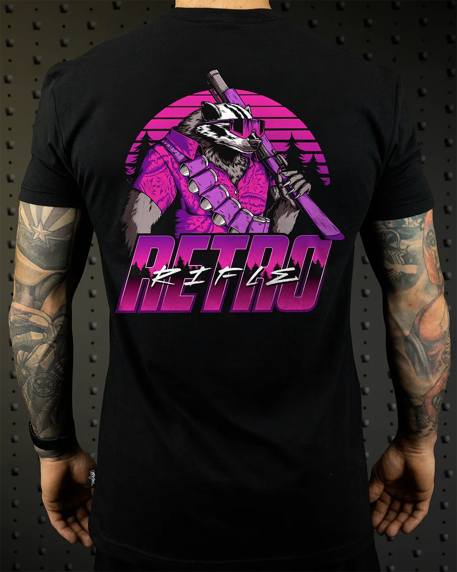 Retro Rifle - Men's T-Shirt - Badger Tee Graphic Printing High-end Luxury Unisex Style Both of Men and Women
