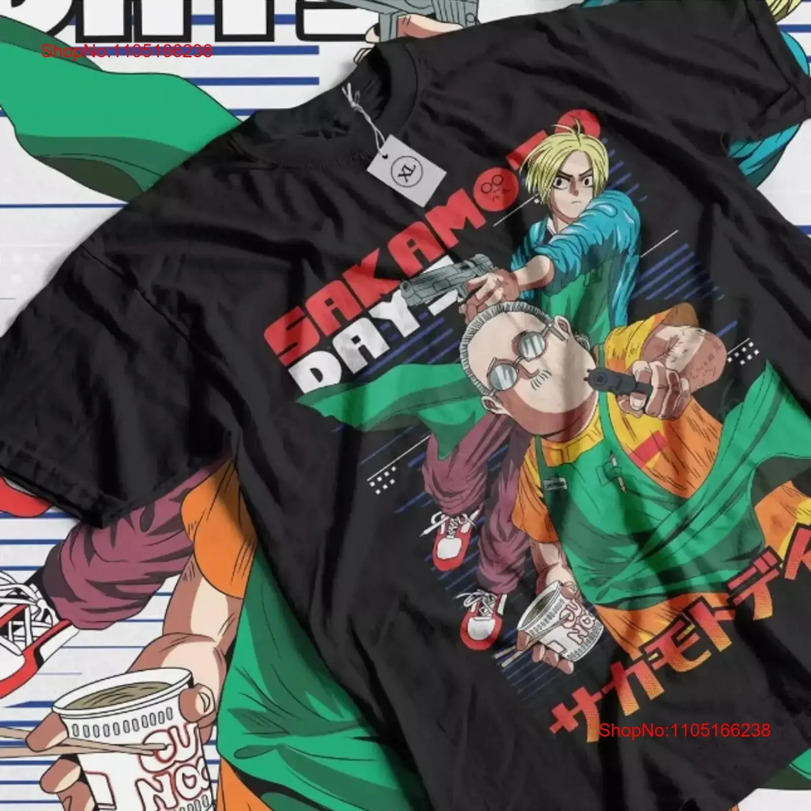 Sakamoto Days T Shirt Taro Anime Nagumo Girl GifT All Size vintage Washed Stretched designer clothes Stylish homme fashion