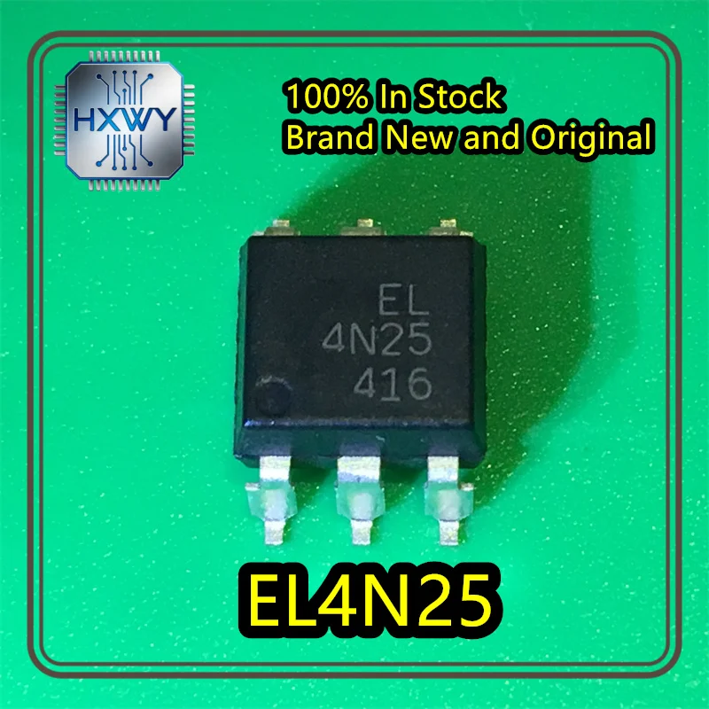 (50/200 Pieces) EL4N25 4N25 DIP-6 High-Speed Optocoupler, Brand New Original Stock, Electronic Chip