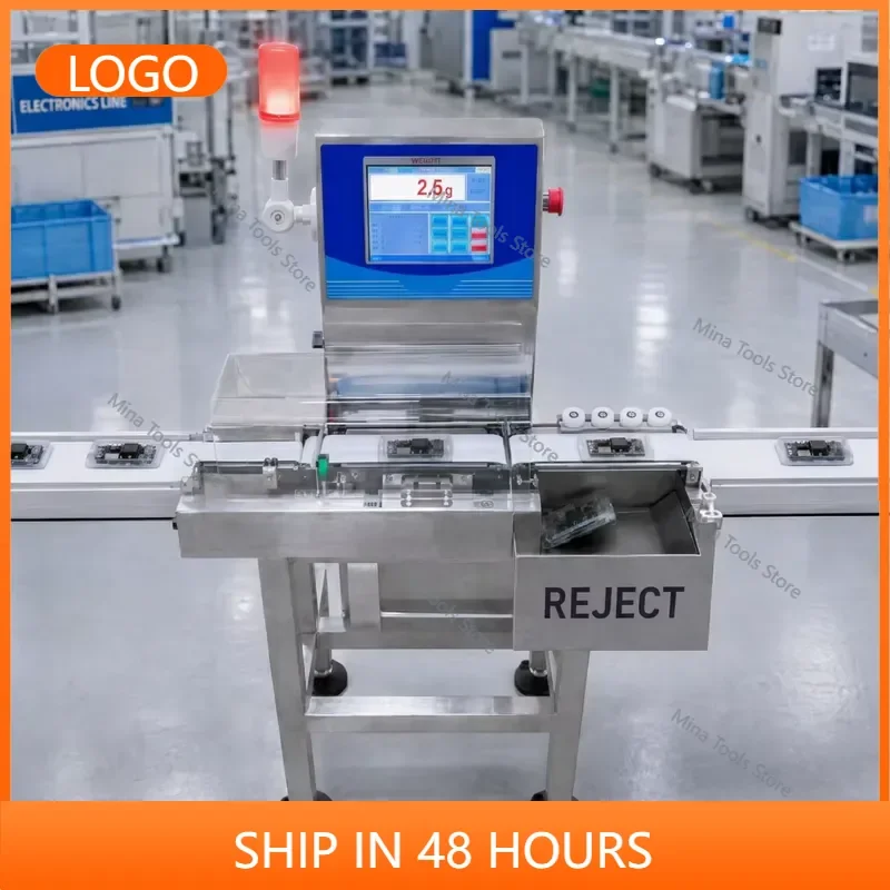 Small Electronic Components & Micro Parts Checkweigher: 0.01g High-Precision Anti-Vibration Weight Inspector