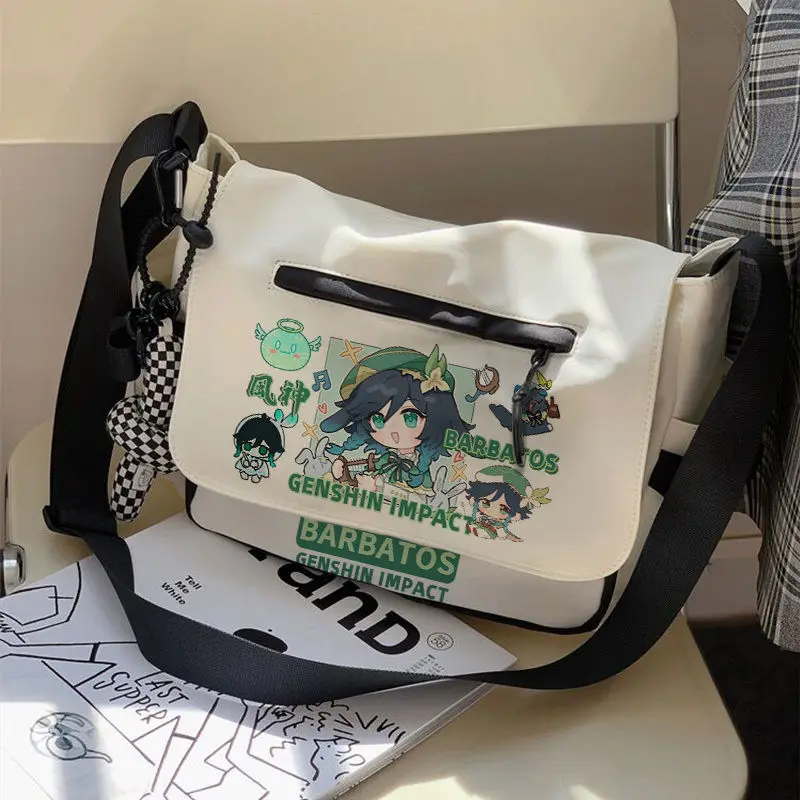 Bolso de hombro Diluc/Wanderer/Yoimiya/Kaedehara Kazuha/xiao/Shenhe/Venti/Tartaglia Genshin Impact para amantes de los juegos con bolsa tutorial