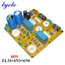 El34 6n6 Mono Power Amplifier Board Push-pull Tube Amplifier High Power 40w Stereo Sound Audio