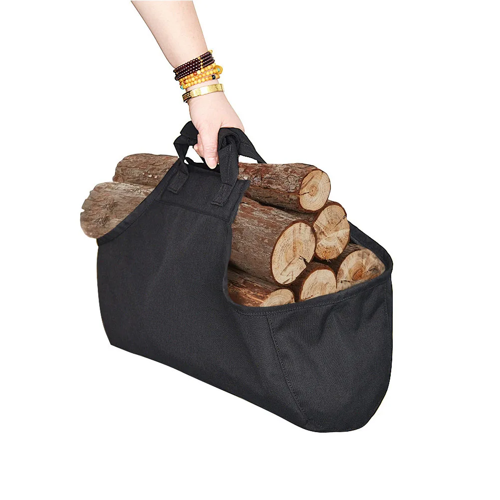

Portable Camping Bag Foldable Log Storage Tote Bags Firewood Holder Oxford Cloth Outdoor Tools Picnic Collapsible Wood