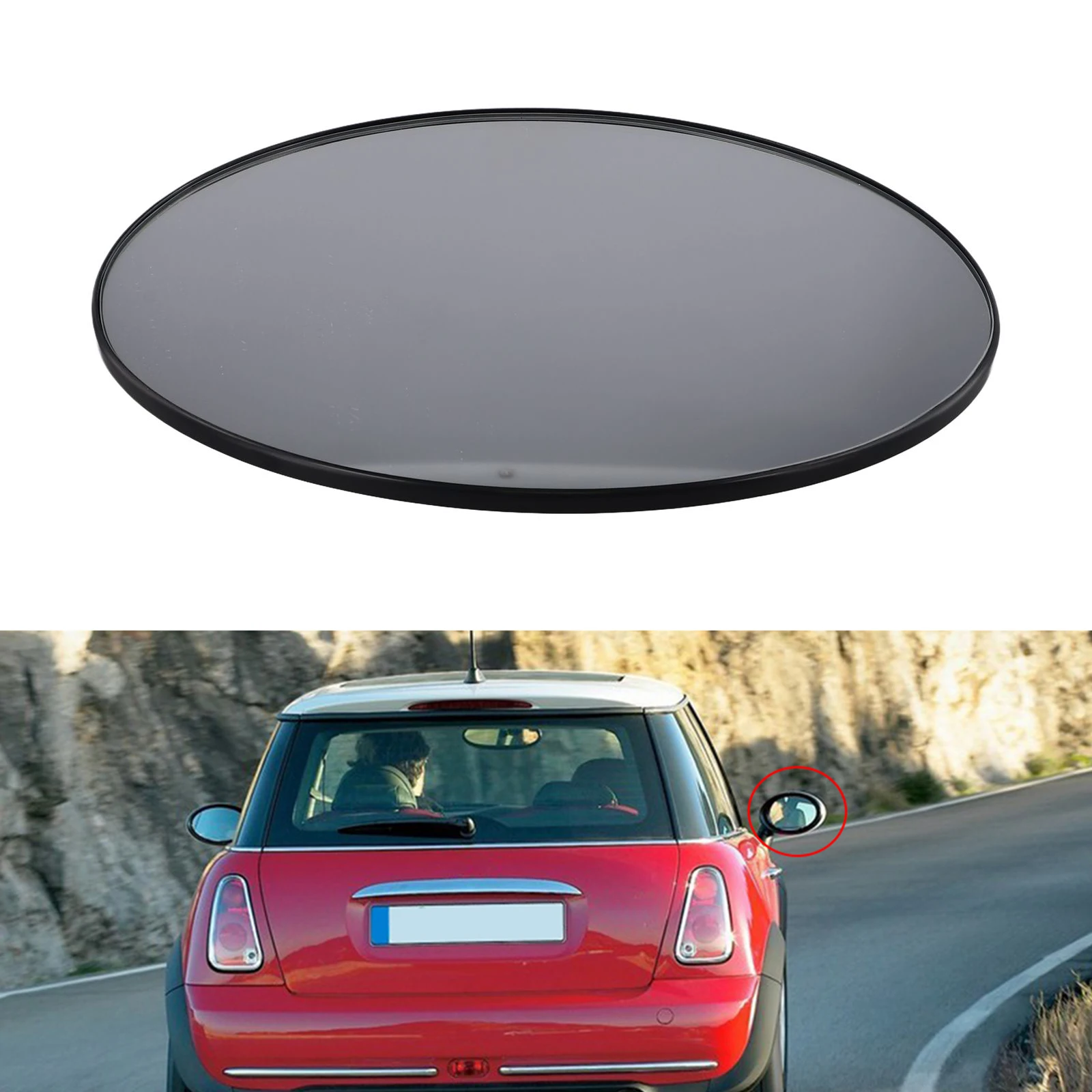 Wing Door Mirror Glass for Mini For Cooper R50 R53 R52 2001-2006 Compatible with OE Numbers 51167192471 51167192472
