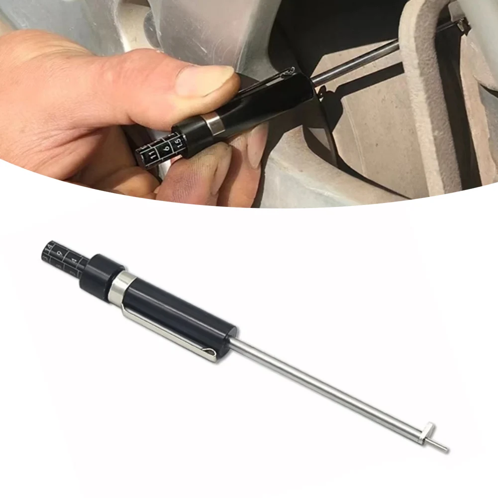 Brake Pad Scale Gauge Pen For Vehicle Disc Thickness Measurement Blue Alloy Auto Maintenance Testing Tool