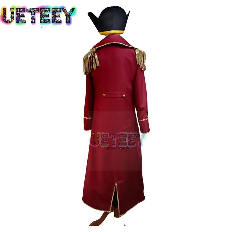 UETEEY COS Gol D. Roger Pirate Hat Cosplay Costume Halloween Set Custom Size view 3