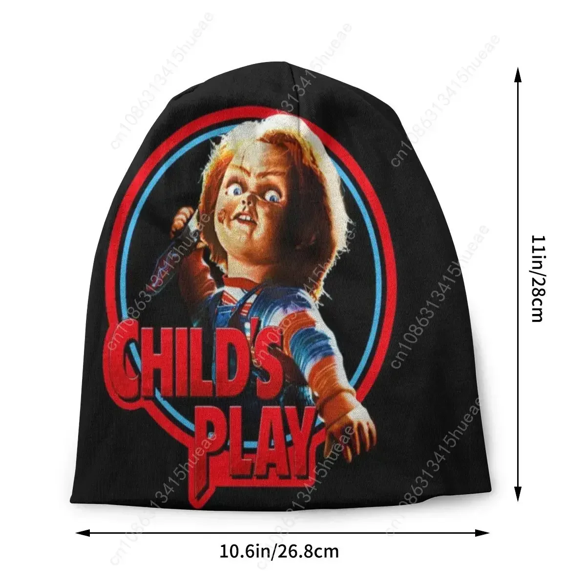 لعب الطفل تشاكي بونيه قبعة متماسكة قبعة الرجال النساء موضة فيلم الرعب شتاء دافئ Skullies Beanies قبعات للتزلج