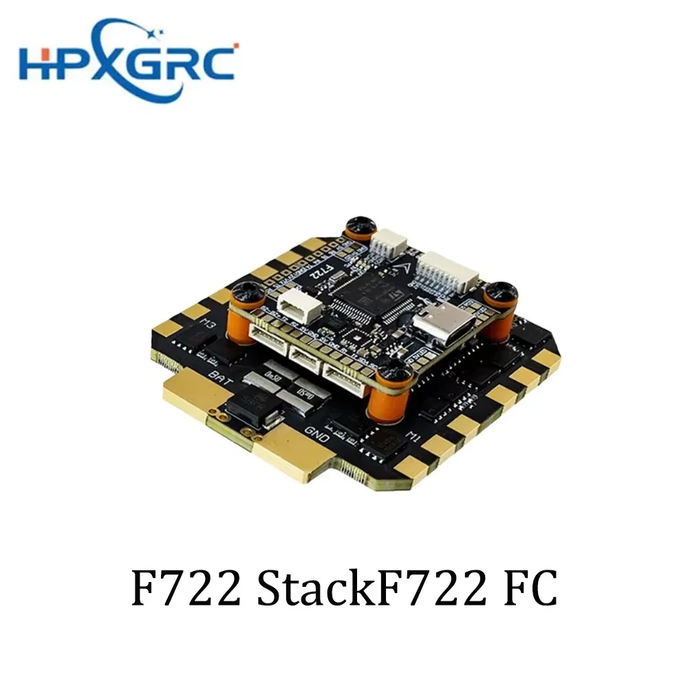 HPXGRC F722 Flight Controller Stack BLHeli_32 80A 100A ESC 3-8S ICM42688P Gyro FPV Racing Drone PartsUniFly