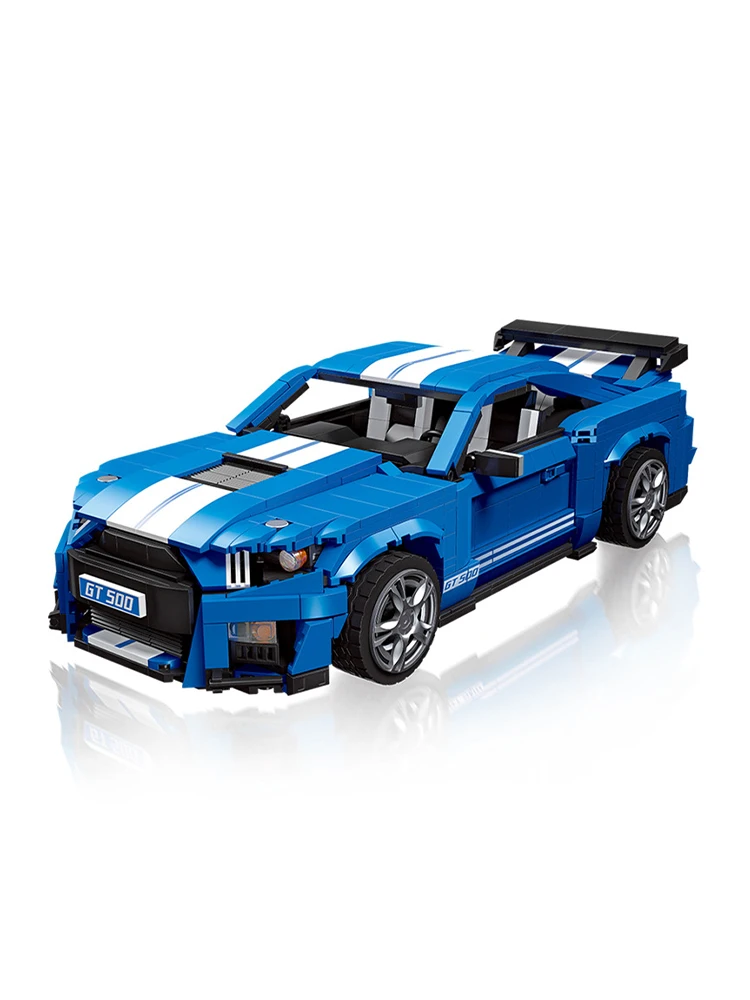 IN STOCK City Shelby GT500 Sports Car Building Blocks MOC Technical Racing Car Bricks Toys for Children Holiday Gift Set