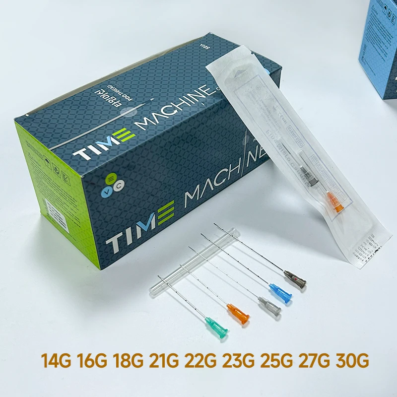 

50pcs Micro Canulas 25g 50mm 21g 22g 23g 27g 38mm 50mm 70mm Canula 14g 100mm Disposble Blunt Tip Micro Cannula Needle