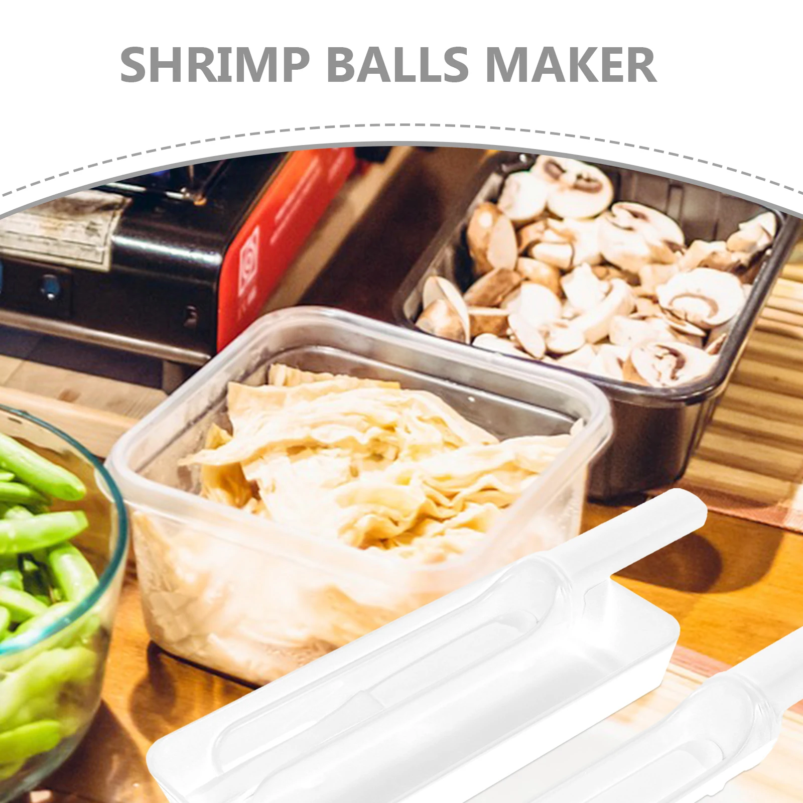 

1 Set Of Shrimp Ball Meatball Maker Tool Reusable Scoop For Kitchen Gadgets Smooth Edges Easy Clean Lightweight Storage Meat