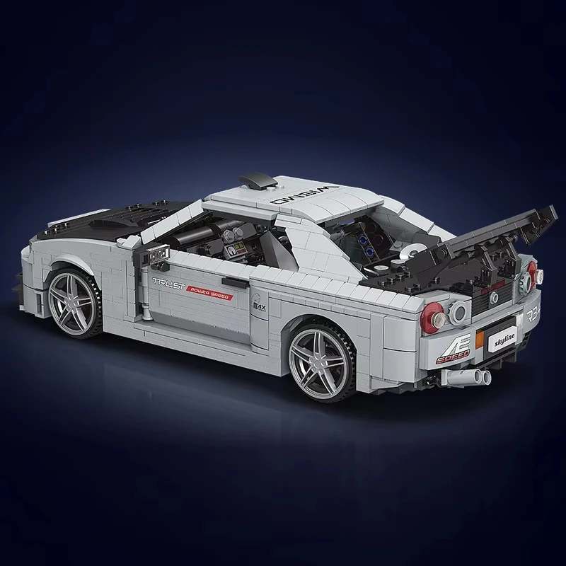 Mould King DIY 10113 Technical Car Building Block The  Skyline Sport Racing Car Model Universal for boys and girls Toys Kids Chr