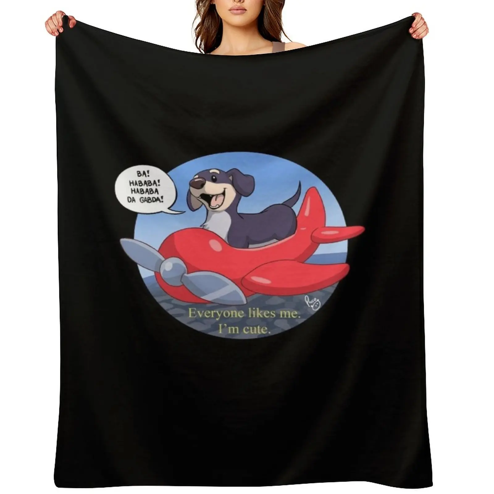 

Dog of Wisdom Throw Blanket bed plaid Personalized Gift Furry Luxury Throw Blankets