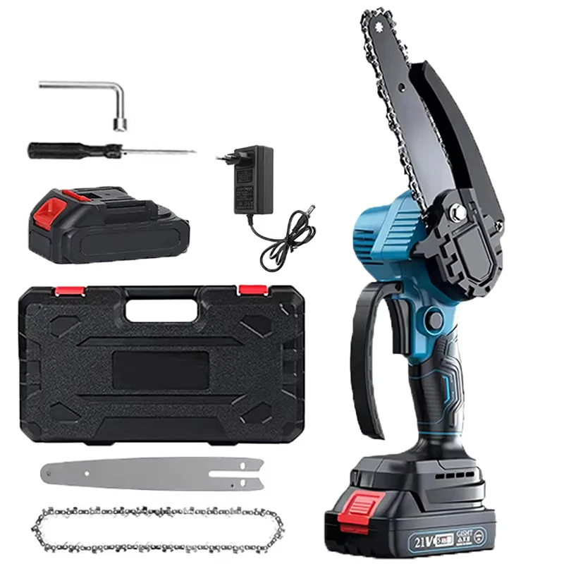 Bromose 6-Zoll Akku-Mini-Kettensäge Elektrische Säge Wiederaufladbare Holzbearbeitungs- und Gartenpflegesäge für Makita 18V Akku