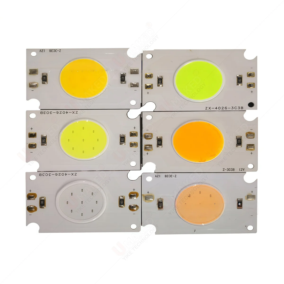 10pcs 40x26mm LED downlight source 2W 12V Chip COB Beads 160mA White Red Blue aluminum PCB plate COB diy indoor tracking lamp