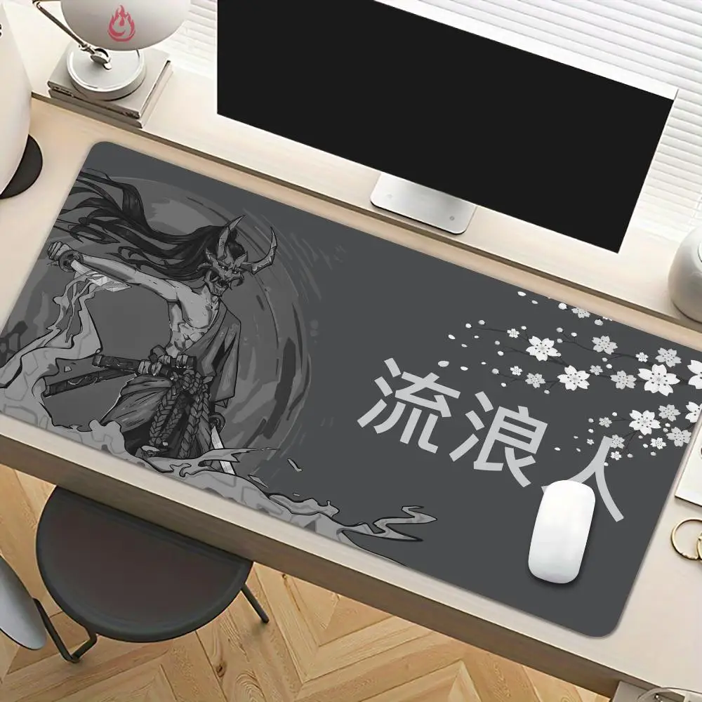 

Dark Aesthetic Samurai Design gaming Mouse Pad Desk Mat Non-Slip table mats office mat carpet keyboard Gaming mats tapis souris