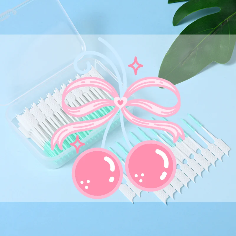 

Interdental Brushes Silicone Toothpicks Teeth Floss Oral Hygiene Teeth Cleaning Soft Bristle Clean Between Teeth Toothbrush