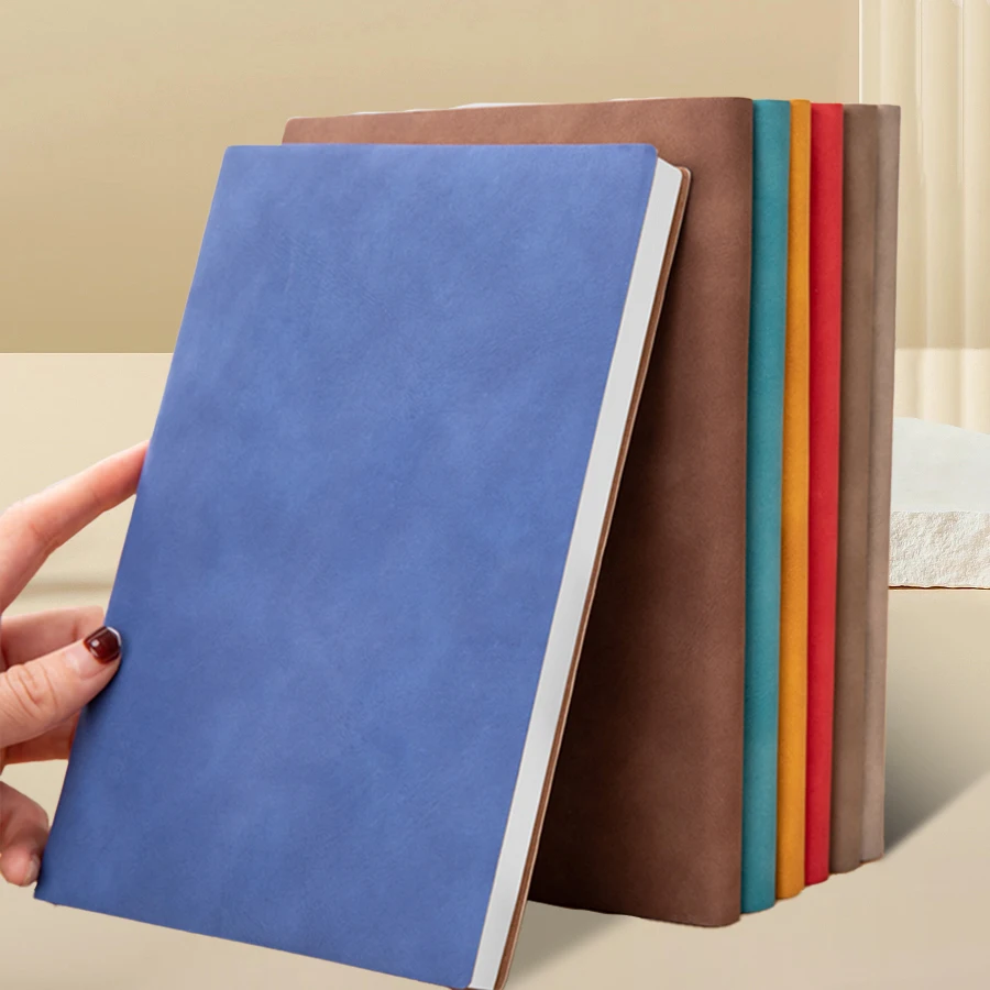 A5 multi-color large popular retro sheepskin large business office notebook, postgraduate entrance examination