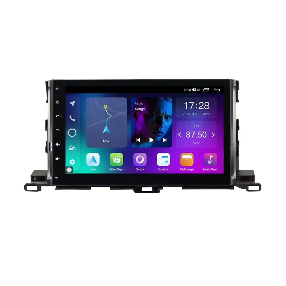 

10.1'' Android 13 Car DVD Player 4 64g Wireless Carplay Multimedia Car Stereo With FM AM BT GPS 4G WIFI For Highlander 2015-2017