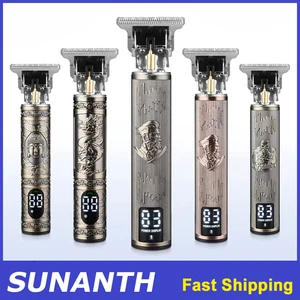 Vintage wireless electric sideboard, hair cutting machine, portable shaver, quick usb barber clipper loading for hairdresser 6 Main Sales Lantern T9 - №1