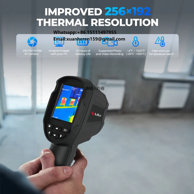 Good Price High-Resolution 256*192 Thermal Imager Handheld Industrial Temperature Tester Camra