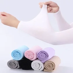 2PCS Eis Ärmeln Arm Ärmeln Wärmer Sport Sleeve Sun UV Schutz Hand Abdeckung Kühl Wärmer für Laufsport Angeln Radfahren