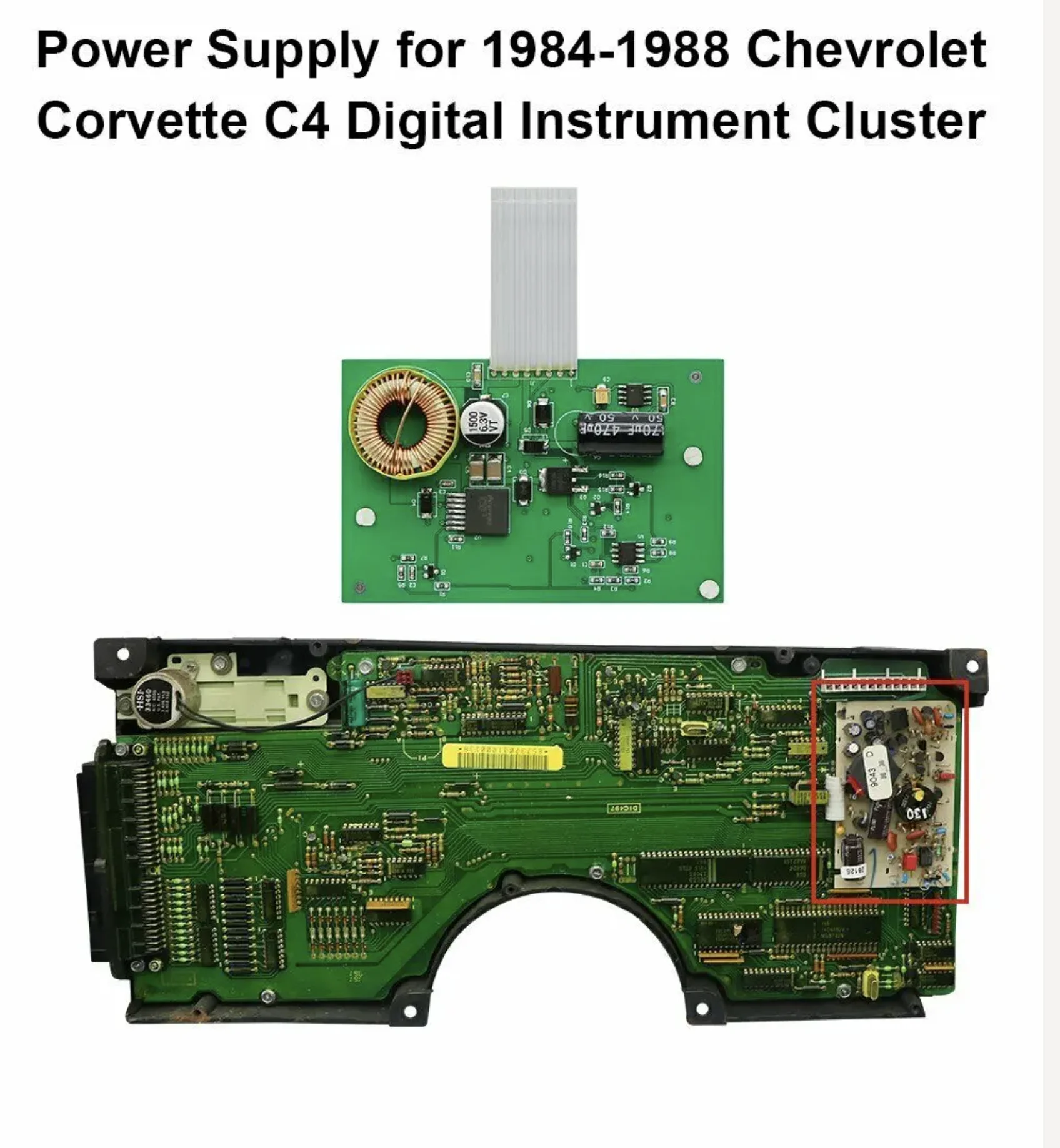 

Power Supply for Chevrolet Corvette C4 Digital Instrument Cluster 84-88