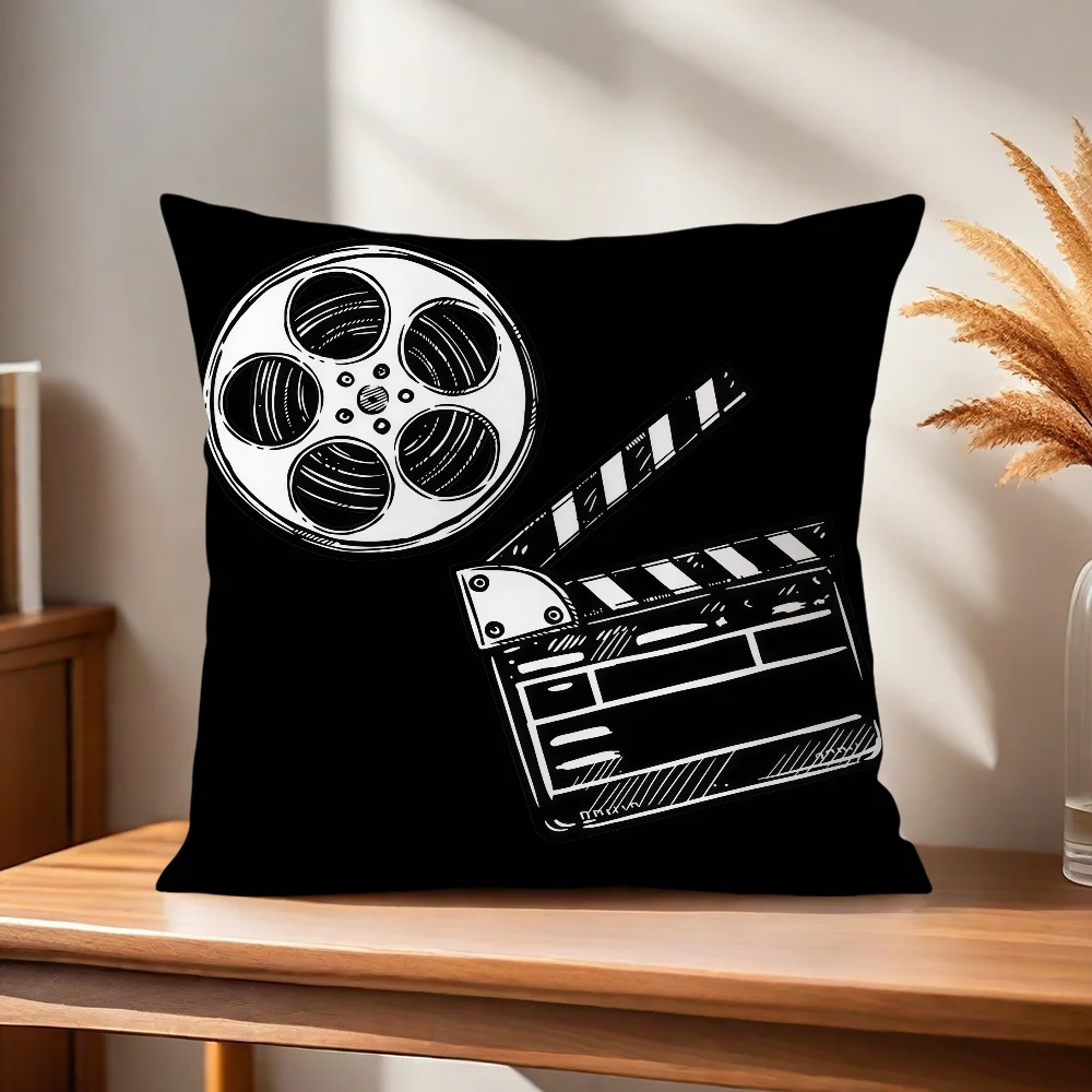 Film A Filmklappbrett-Kissenbezug Kissenhülle für Zuhause, Sofa, Wohnzimmer, Büro, Café, Auto – Detail 7