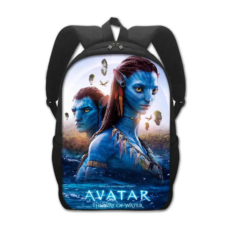 Film Avatar The Way of Water 3D zaino Cartoon satchel zaino Kindergarten Travel Leisure Bag per le donne Kid Bookbag