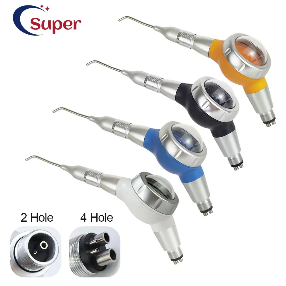 Dental Equipment Air Water Polisher Jet Air Flow Teeth Whitening Spray Oral Hygiene Tooth Cleaning Prophy 2/4Hole Dentistry Tool