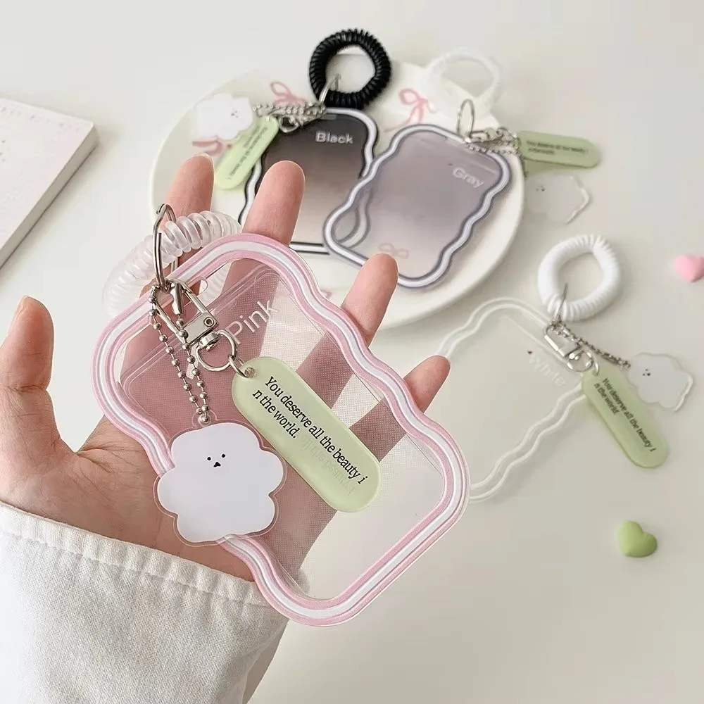 Durable Clear Transparent Card Holder Scratch Resistant ID Card Protection Campus Card Protector Waterproof Transit Pass Holder