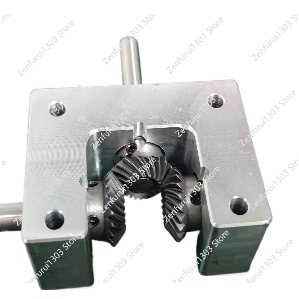 6/8/10MM 90 Degree Differential Assembly Gearbox 1:1 Spiral Bevel Gear Small Dual Output Shaft Angle Converter Shaft Diameter