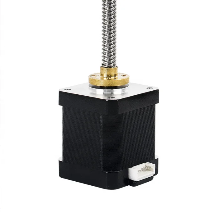 

42BYGH34-150 Двигатель постоянного тока 0,28 Нм, двухфазный, четырехпроводной, 42 шаговый двигатель с винтом T8 150 мм